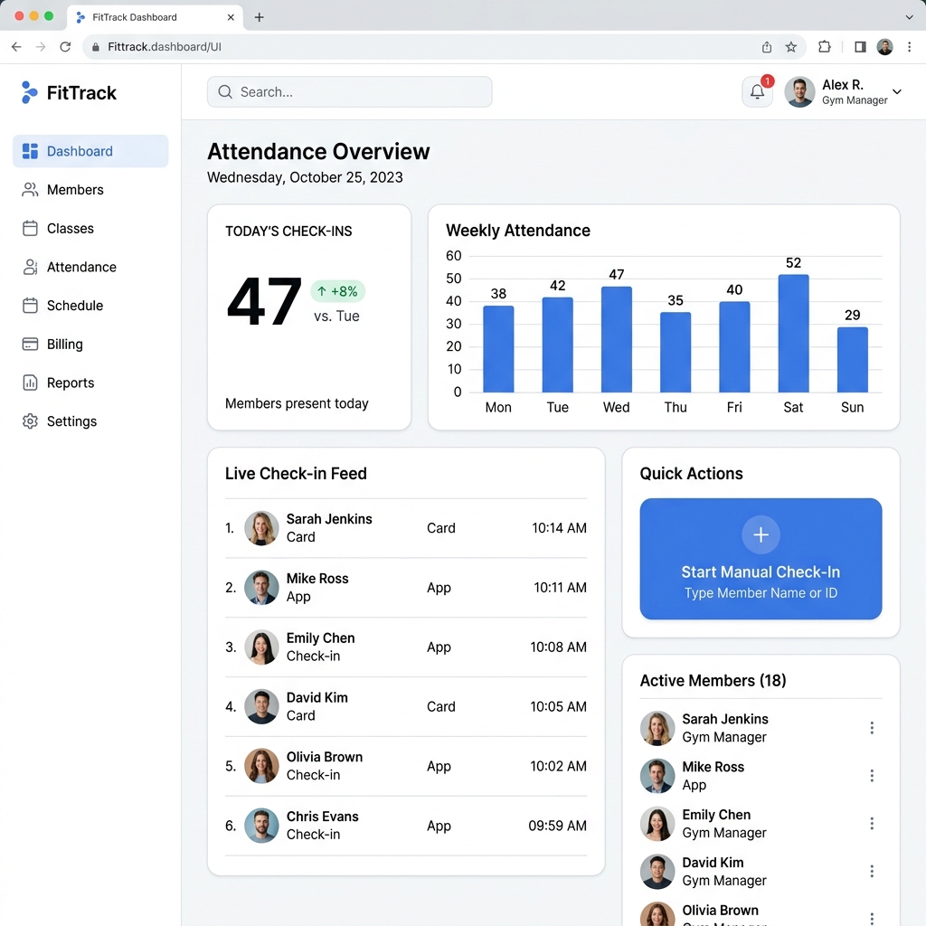 Attendance & Check-In in WeeksPro