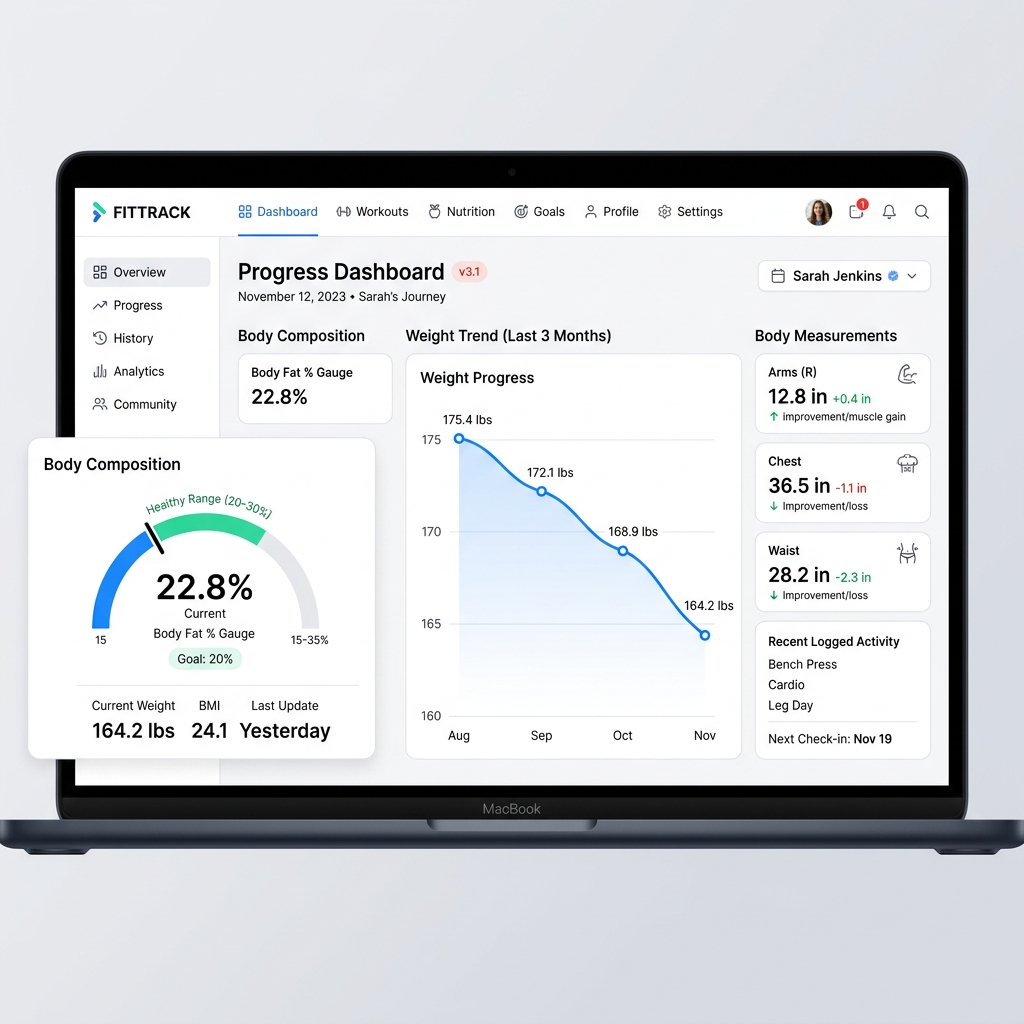Body Metrics & Progress in WeeksPro