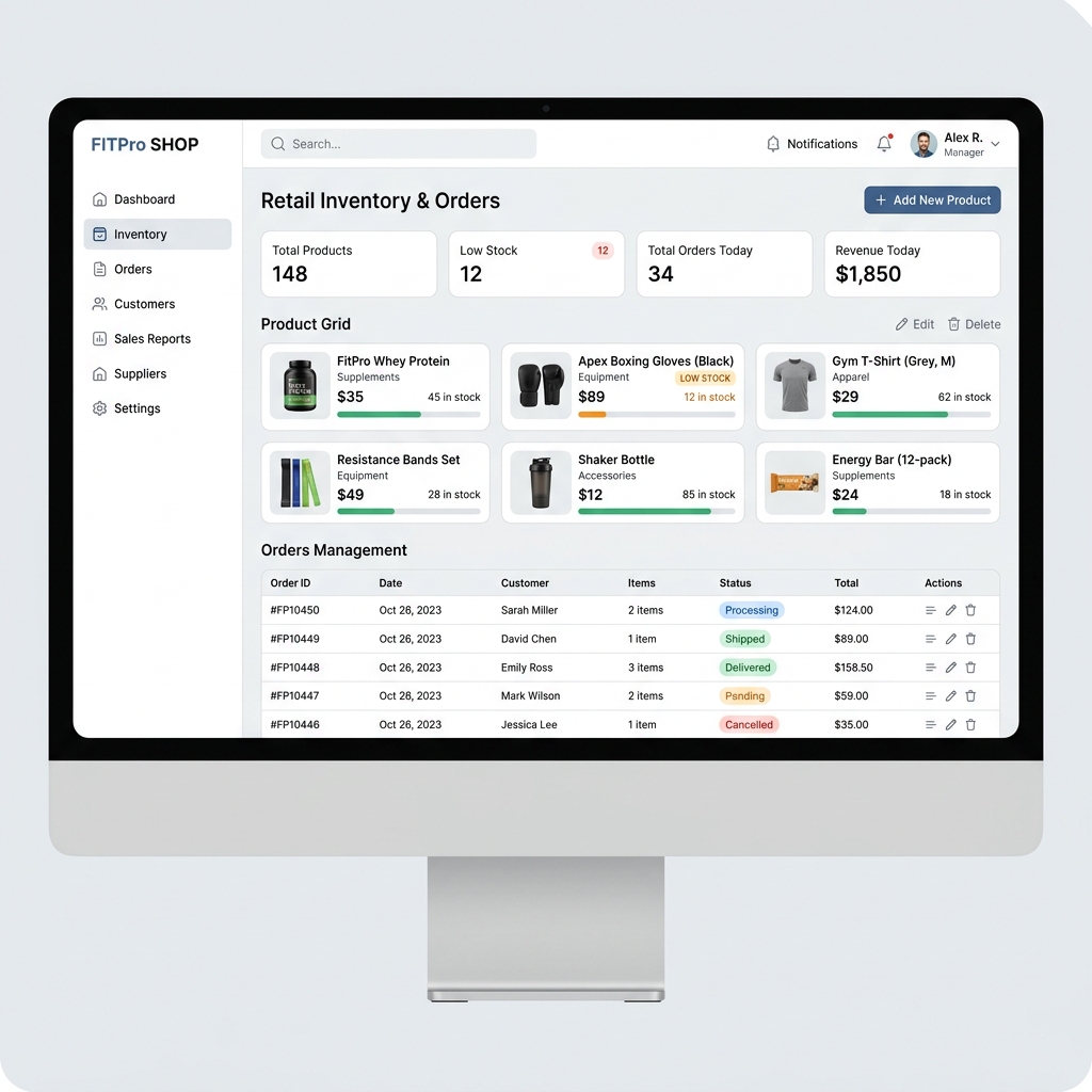 Pro Shop & Retail in WeeksPro